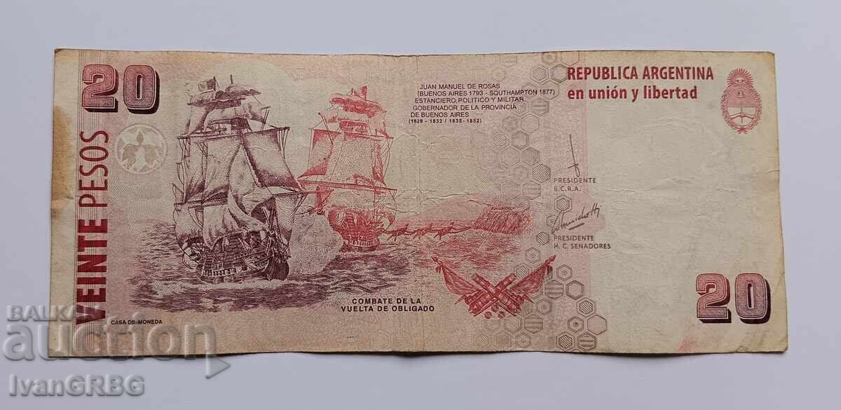 Auction 20 Pesos Argentina 20 Pesos Argentina Argentine Banknote Auction 20 Pesos Argentina 20 Pesos Argentina Argentine Banknote