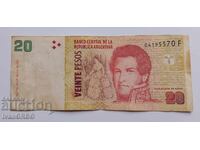 20 Pesos Argentina 20 Pesos Argentina Argentine Banknote