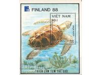 1989. Vietnam. "Filandia '88" - Turtles. Block.