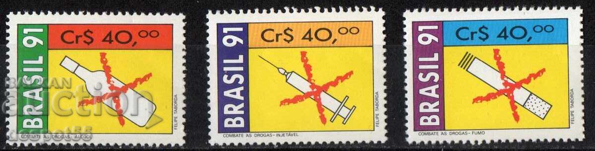 1991. Brazil. Campaign against addiction. 1991. Brazil. Campaign against addiction.