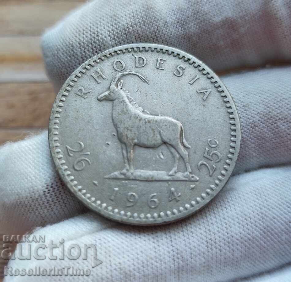 2½ Shillings / 25 Cents Coin - Elizabeth II with price 10.00 BGN | € 5.11 2½ Shillings / 25 Cents Coin - Elizabeth II with price 10.00 BGN | € 5.11