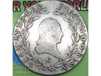 Austria 20 Kreuzer 1804 C - Prague Franz II silver