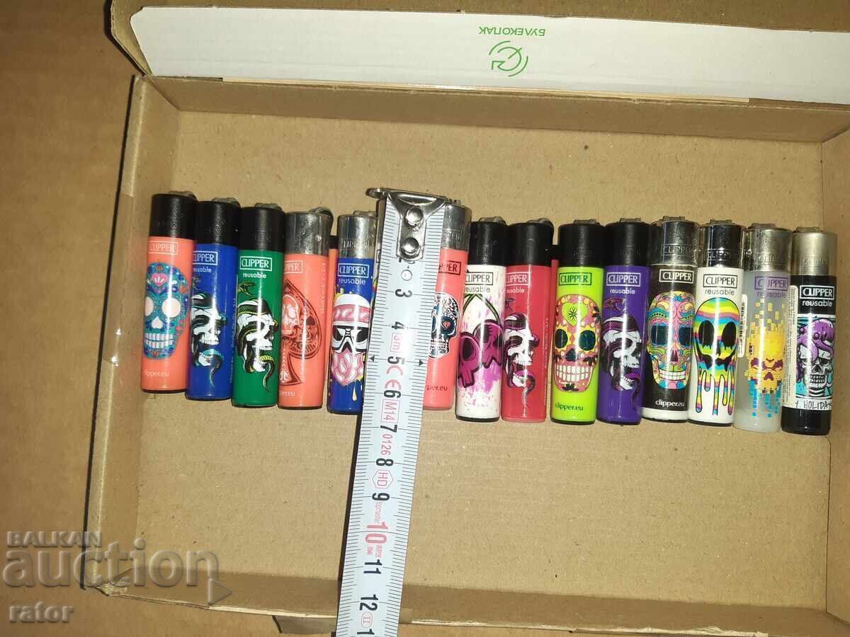 Old Clipper lighters, Clipper - 15 pieces - 6 Old Clipper lighters, Clipper - 15 pieces - 6