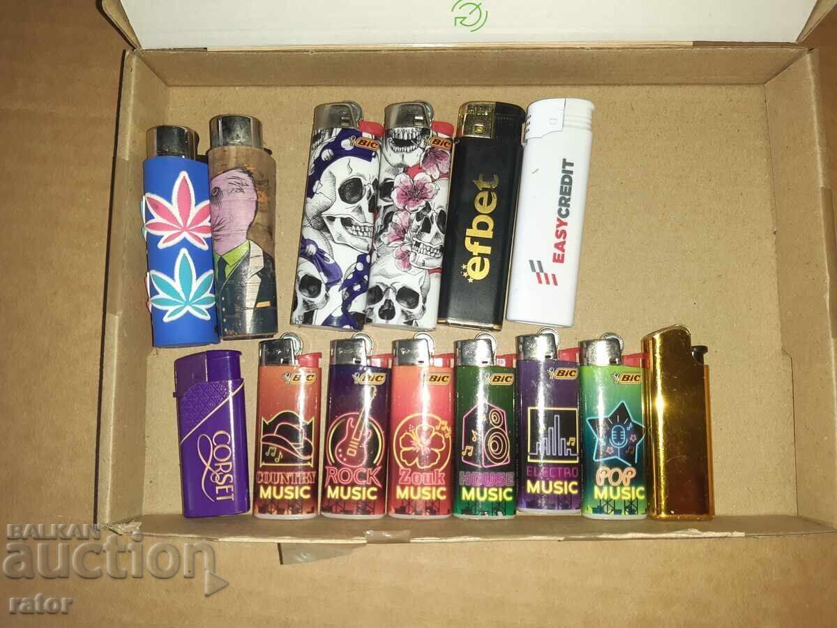 Παλιοί αναπτήρες BIC και άλλοι - 14 τεμάχια Παλιοί αναπτήρες BIC και άλλοι - 14 τεμάχια