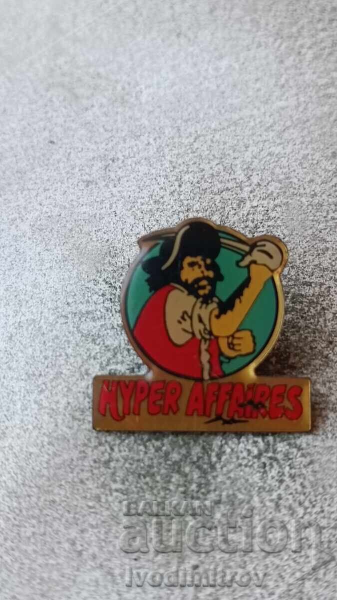 HYPER AFFAIRES badge HYPER AFFAIRES badge