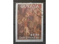 Guyana 1989 Crăciun/Artă/Tablouri