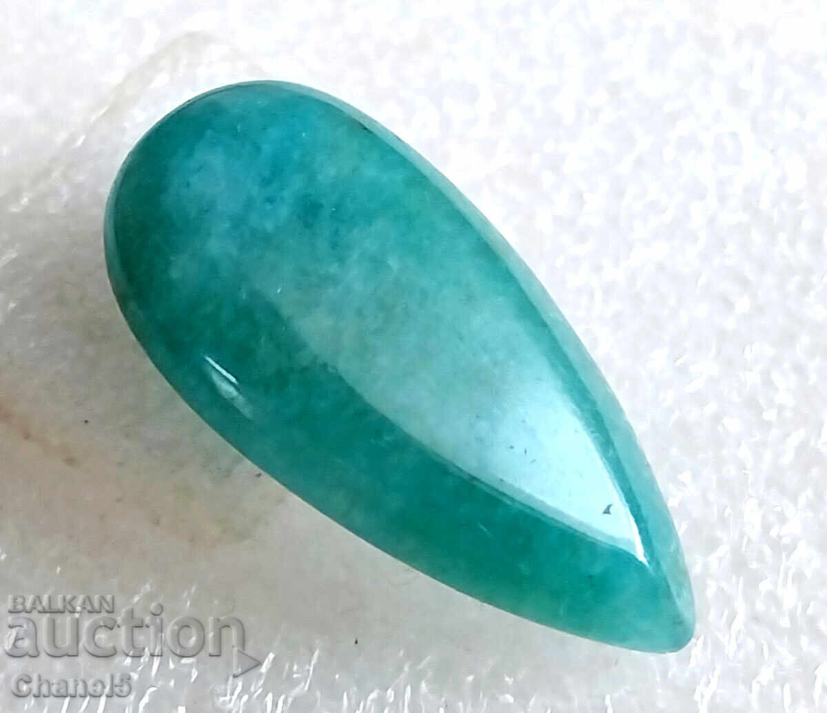 Delivery of NATURAL BLUE-GREEN AQUAMARINE - DROP - 24.10 ct (724) Delivery of NATURAL BLUE-GREEN AQUAMARINE - DROP - 24.10 ct (724)