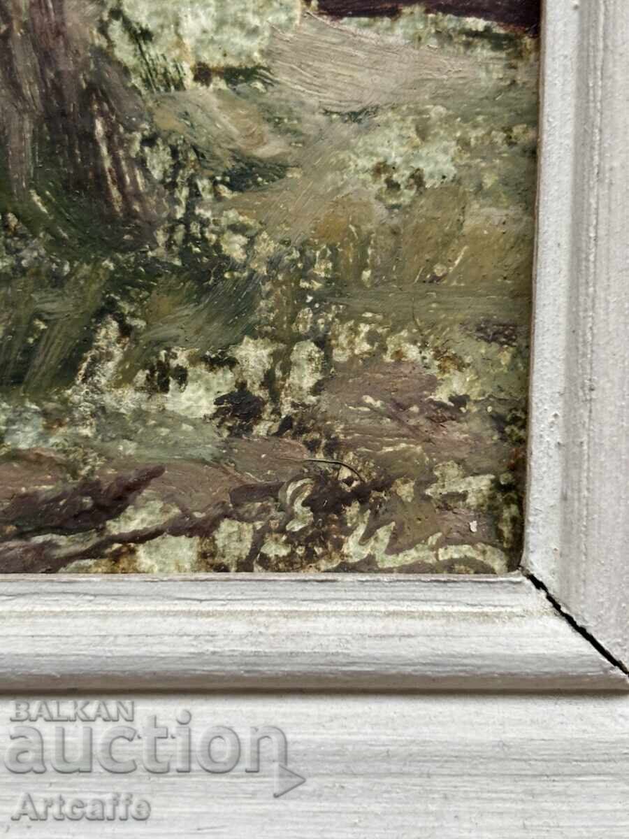 Auction Evgeni Tomov-Forest landscape, oil, signed Auction Evgeni Tomov-Forest landscape, oil, signed