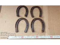 LOT OF 4 FORGED HORSESHOES