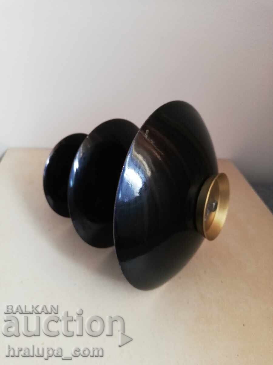 Metal tray on three levels with embossed decoration with price 20.00 BGN | € 10.23