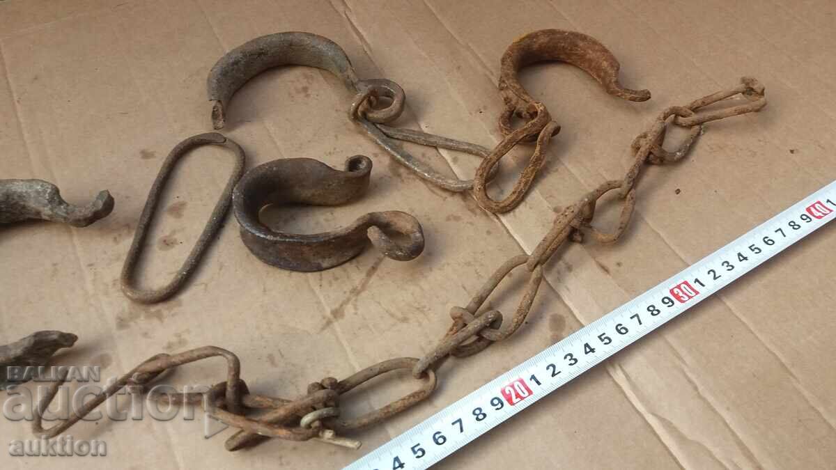 LOT OF PARTS FORGED SHACKS, HANDcuffs, SHACKLES - 5 LOT OF PARTS FORGED SHACKS, HANDcuffs, SHACKLES - 5