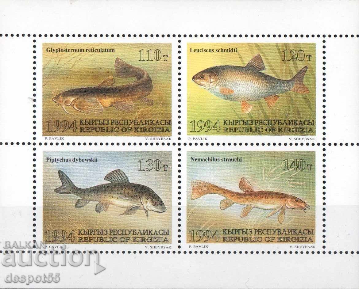 1994. Киргизстан. Риби. Блок.