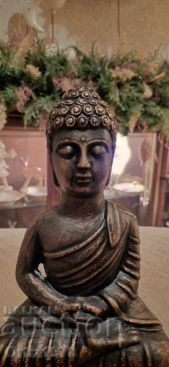 Auction Buddha, Buddhism – Massive figure, 1.3kg, 23cm Auction Buddha, Buddhism – Massive figure, 1.3kg, 23cm