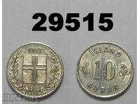 Iceland 10 aurar 1953