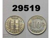 Iceland 10 aurar 1969