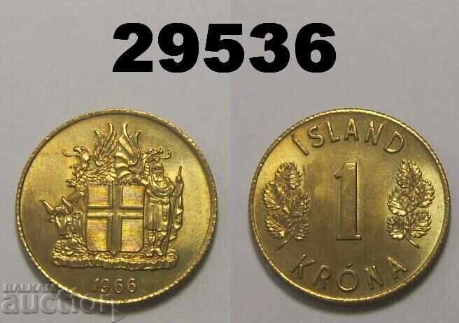 Ισλανδία 1 κορόνα 1966 Ισλανδία 1 κορόνα 1966