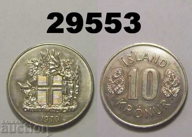 Iceland 10 kroner 1970 Iceland 10 kroner 1970