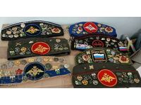 cap, pilot, USSR badges