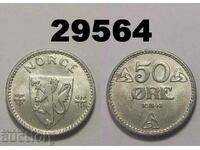 Norvegia 50 minereu 1942 Zinc UNC