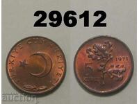 Turcia 5 kurus 1971 UNC