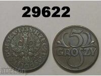 Poland 5 groszy 1938