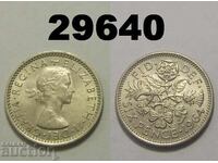 Marea Britanie 6 pence 1964 XF+/AU