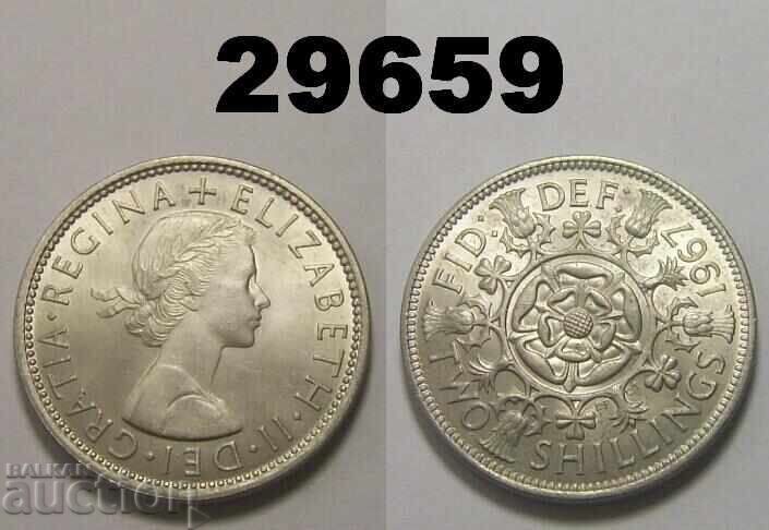 Great Britain 2 shillings 1967 UNC florin Great Britain 2 shillings 1967 UNC florin