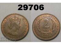 Eastern Caribbean 2 cents 1965