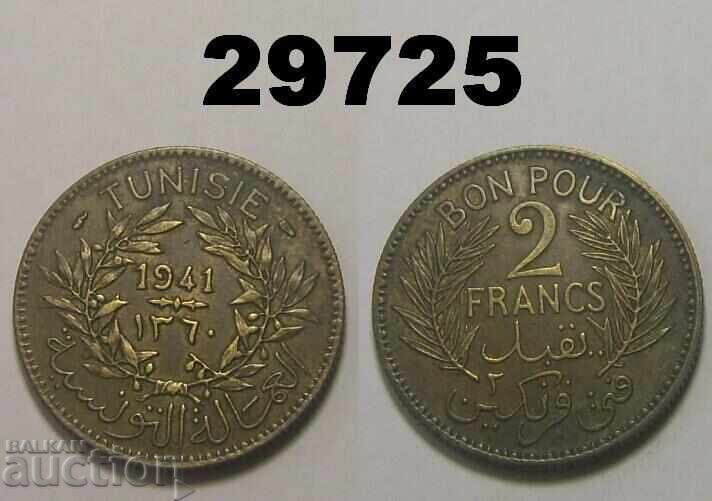 Tunisia 2 francs 1941 Tunisia 2 francs 1941