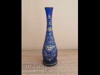 Beautiful hand-painted glass vase!!!