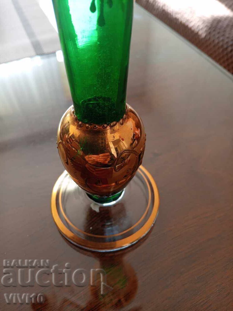 Livrarea Superba vaza Boemia, aurire, email Livrarea Superba vaza Boemia, aurire, email