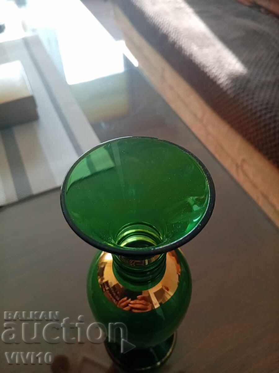 Аукцион Разкошна ваза Бохемия ,Позлата, емаил Аукцион Разкошна ваза Бохемия ,Позлата, емаил