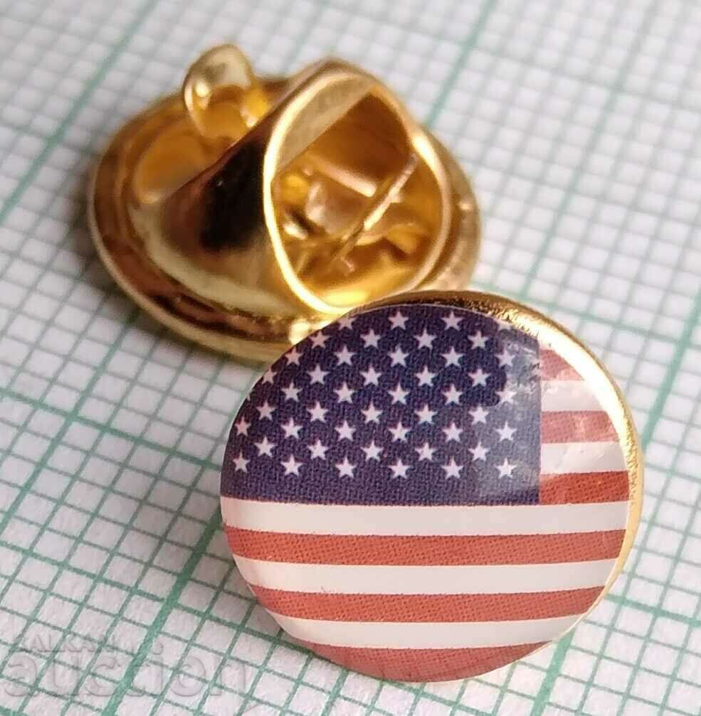 13339 Badge - flag USA flag 13339 Badge - flag USA flag