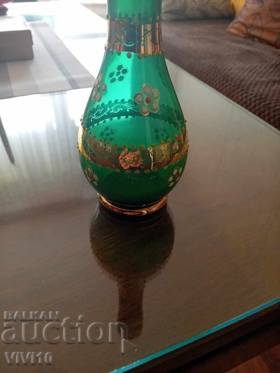 Доставка на Разкошна ваза Бохемия ,Позлата, емаил Доставка на Разкошна ваза Бохемия ,Позлата, емаил