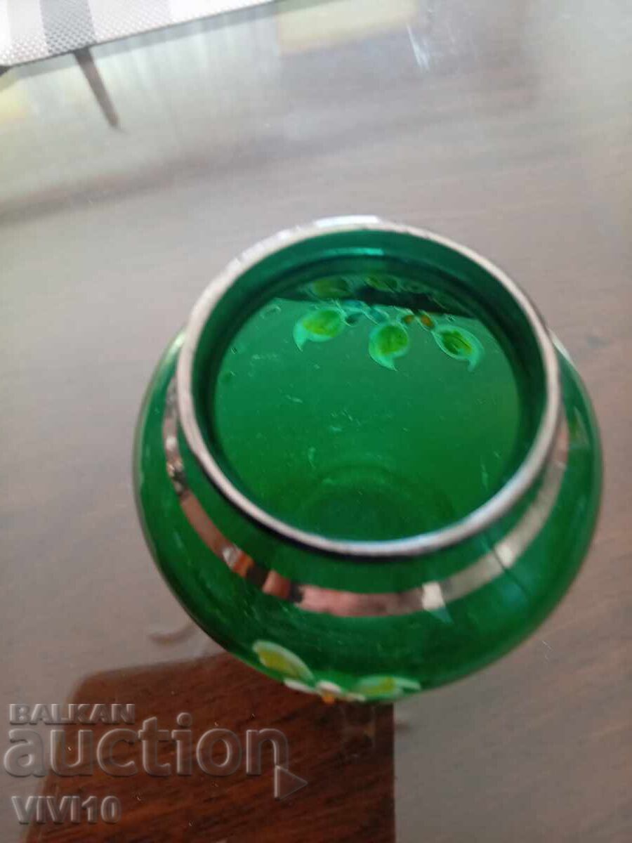 Auction Gorgeous Bohemia vase, gilding, enamel Auction Gorgeous Bohemia vase, gilding, enamel