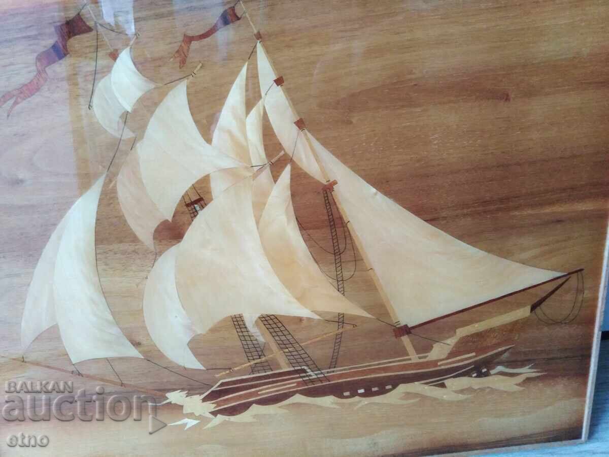 Auction USSR PICTURE, VENEER-SHIP, SEA Auction USSR PICTURE, VENEER-SHIP, SEA