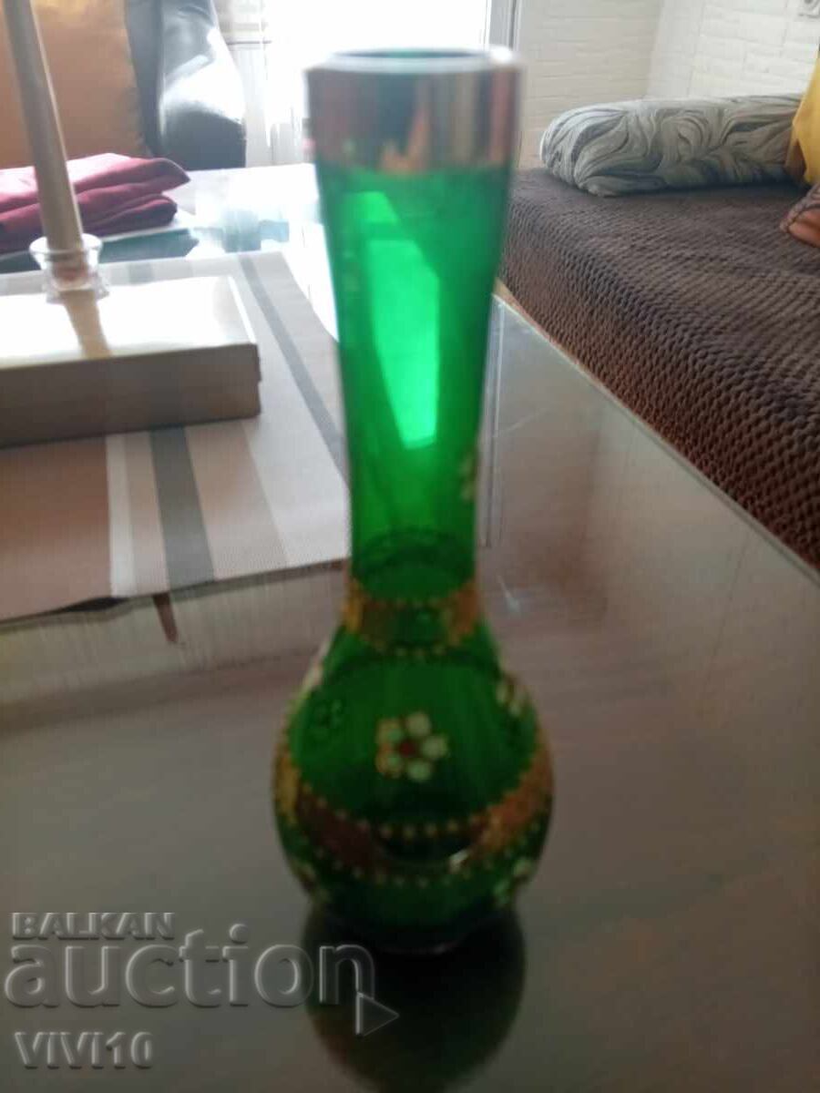 Gorgeous Bohemia vase, gilding, enamel Gorgeous Bohemia vase, gilding, enamel