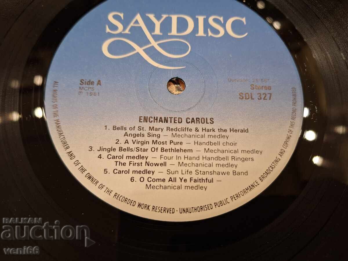 Auction  Enchanted Carols gramophone record