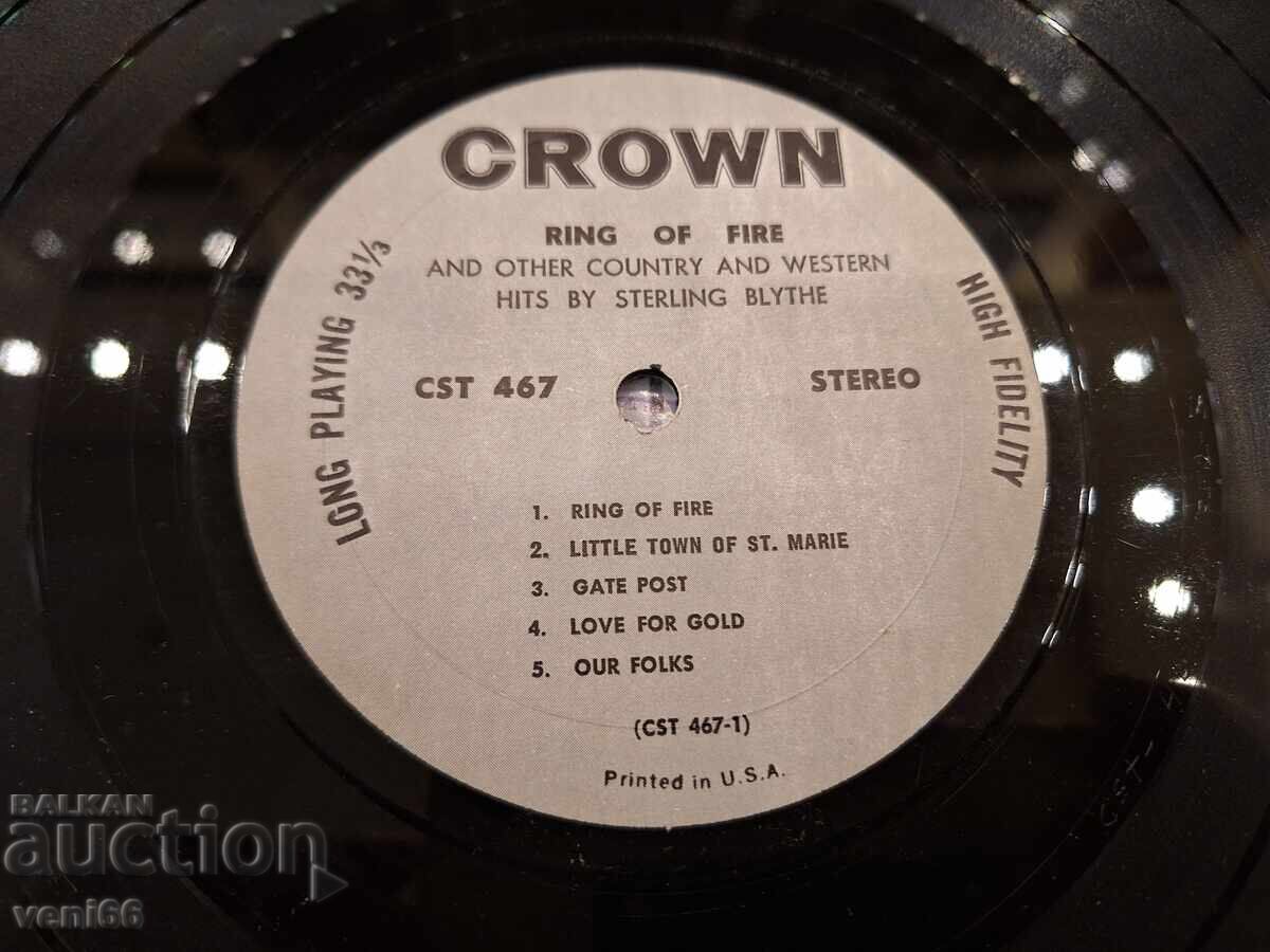 Auction Ring of fire gramophone record Auction Ring of fire gramophone record