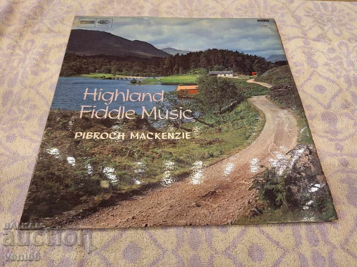 Highland Fiddle Music gramophone record Highland Fiddle Music gramophone record
