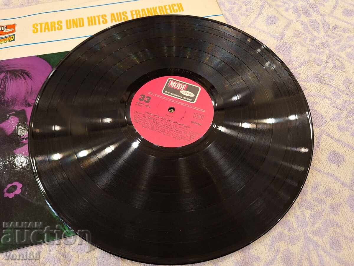 Gramophone record Stars under hits from France with price 3.50 BGN | € 1.79 Gramophone record Stars under hits from France with price 3.50 BGN | € 1.79