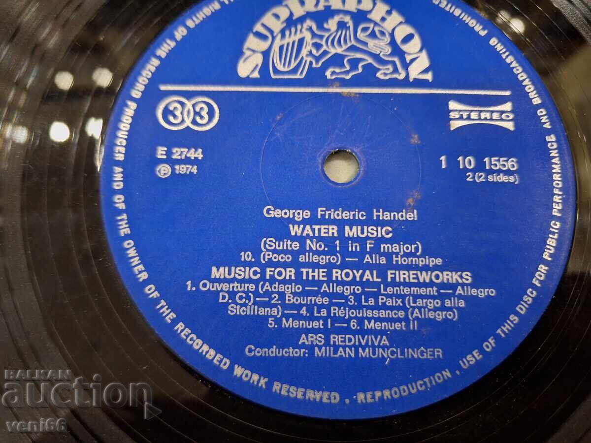 Auction Handel gramophone record Auction Handel gramophone record