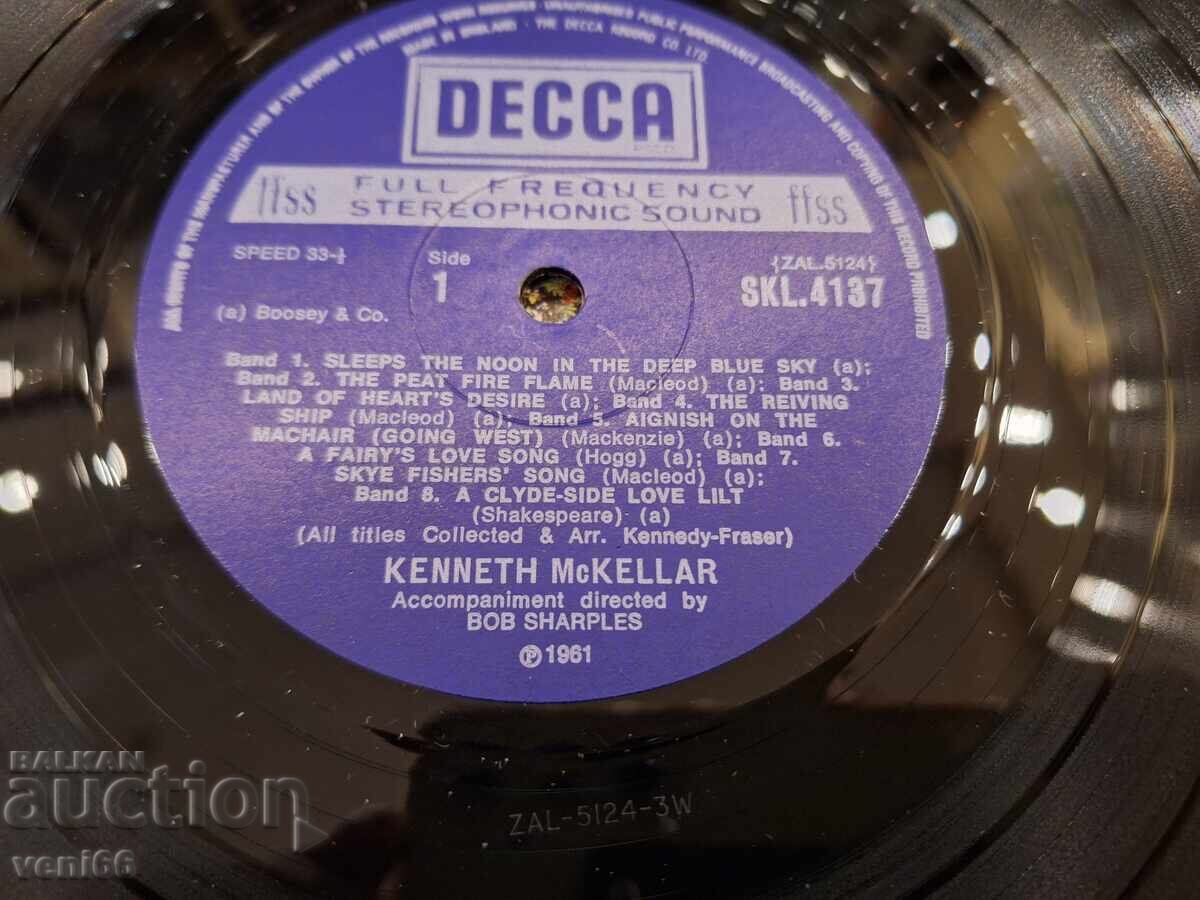 Auction Kenneth McKellar gramophone record Auction Kenneth McKellar gramophone record