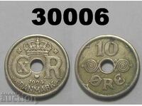 Denmark 10 Ores 1924