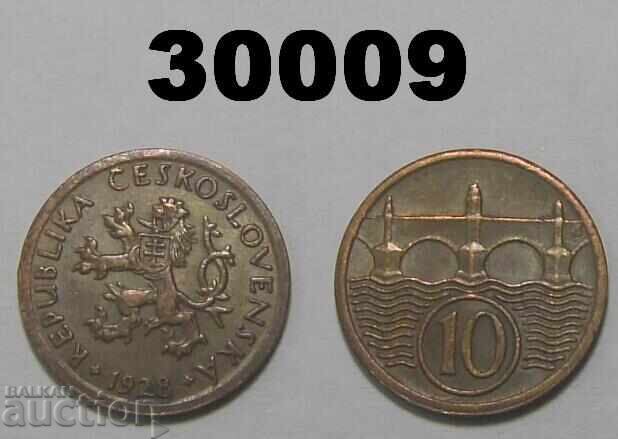 Czechoslovakia 10 Haler 1928 Czechoslovakia 10 Haler 1928