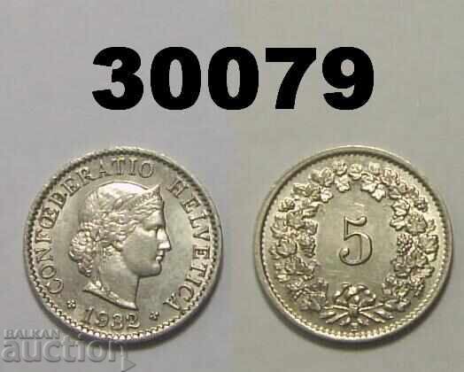 Switzerland 5 rapen 1932