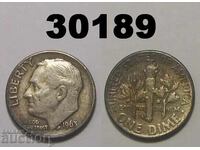 SUA 1 dime 1963 D Argint