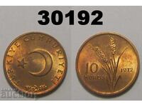 Turcia 10 Kurush 1972 UNC