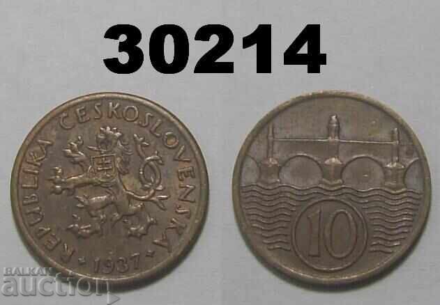 Czechoslovakia 10 Haler 1937