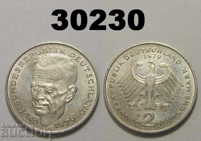 Germany 2 marks 1979 G FRG Germany 2 marks 1979 G FRG